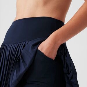 Alo Grand Slam Tennis Skirt in Navy Blue